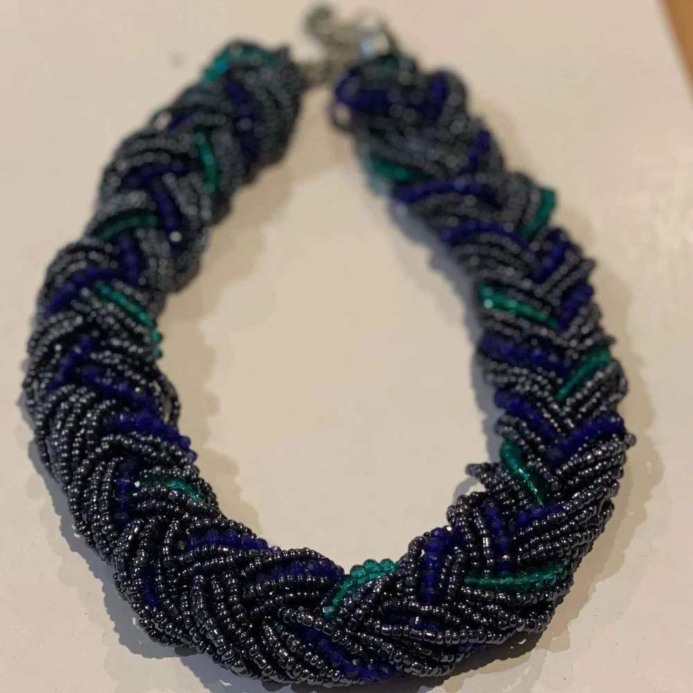 Lovisa blue and green beaded choker. - Picture 5 of 5